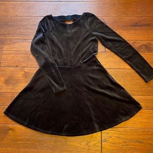 Girls Abercrombie stretch velvet dress sz 9/10